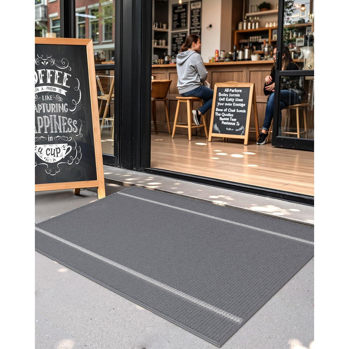 Schmutzfangmatte Grau 120x180 cm – Rutschfest & Waschbar