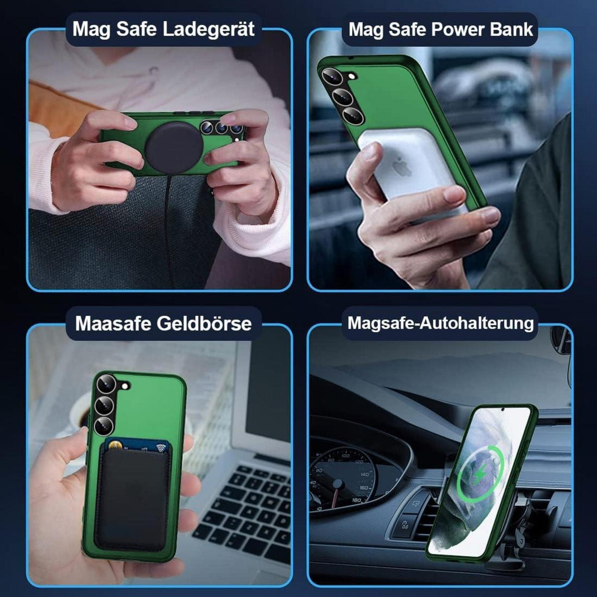 Samsung Galaxy S21 5G Magnetische Hülle mit Schutzfolie und Magsafe