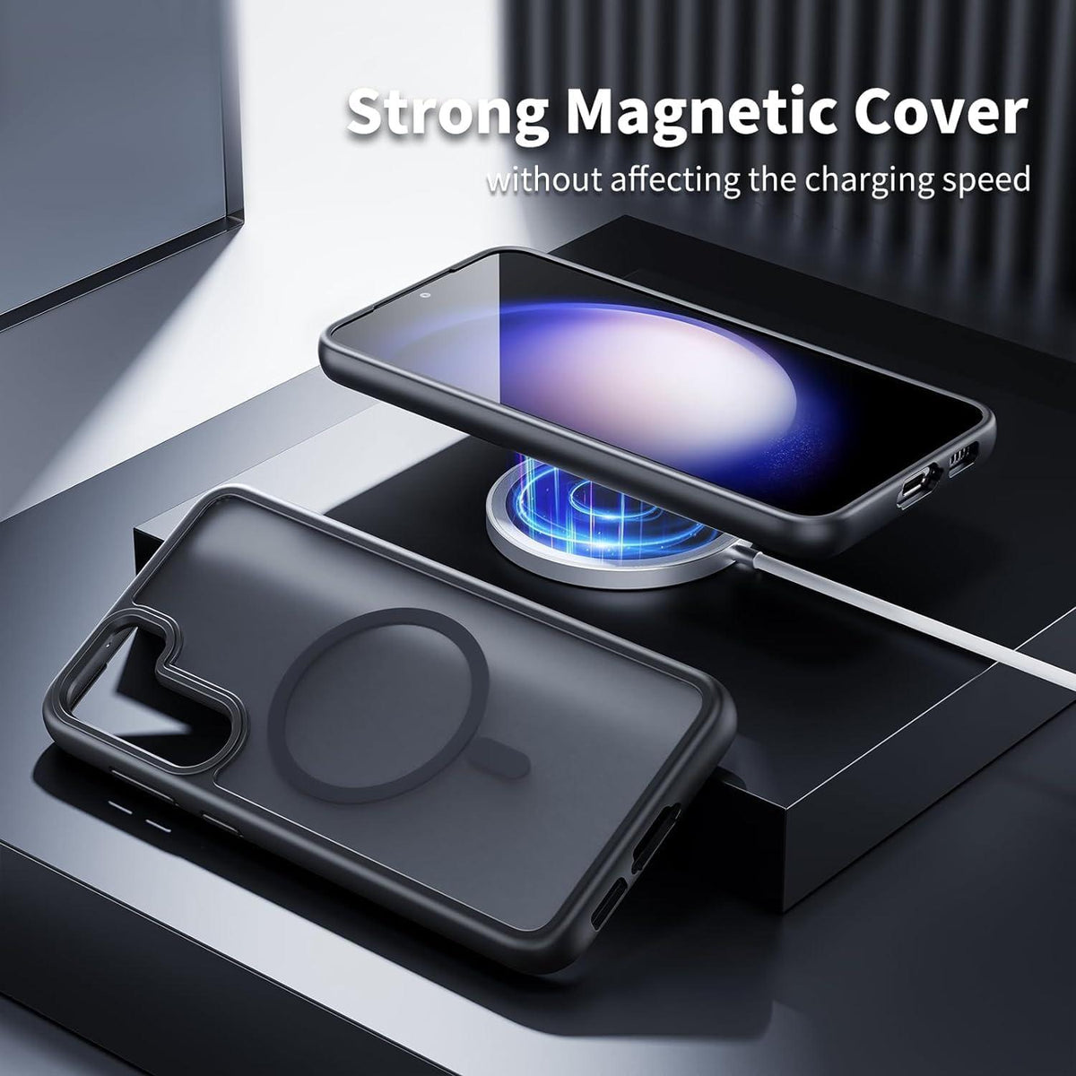 Samsung Galaxy S21 5G Hülle Magnetisch Anti-Fingerabdruck Matt Schutzfolie