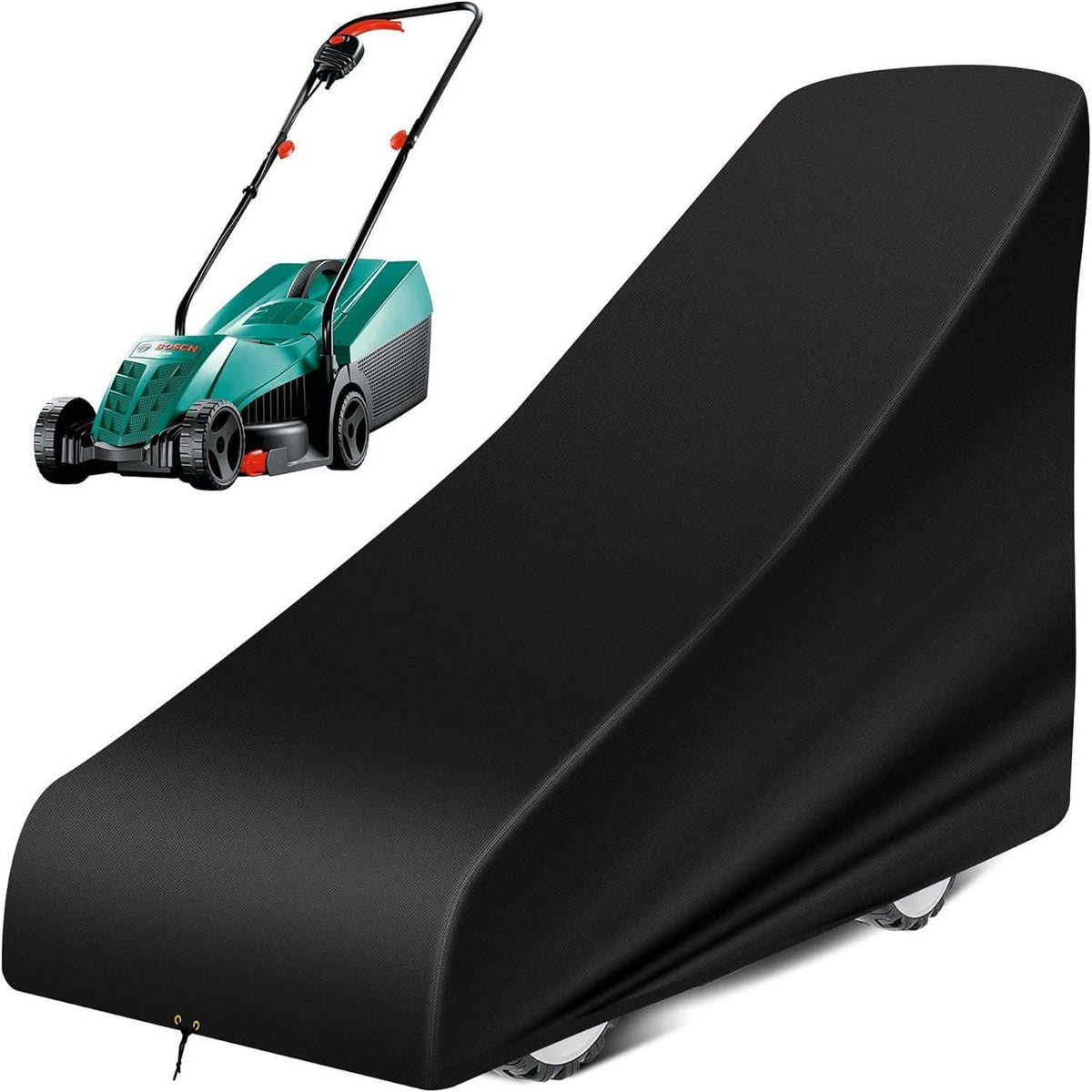Rasenmäher Abdeckung wasserdicht, 67x191x110cm, Schwarz