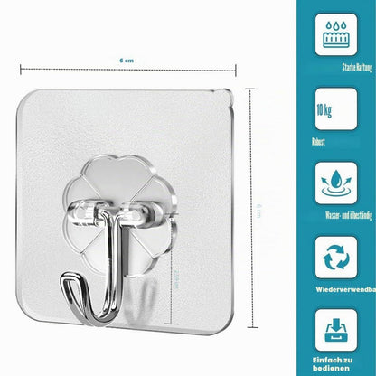 Selbstklebende Haken 25er-Pack – 10 kg Traglast