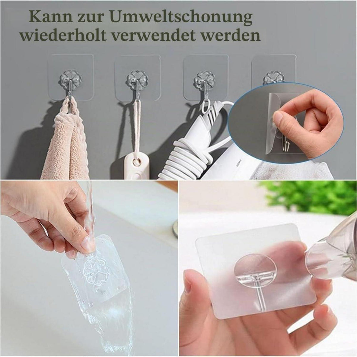 Selbstklebende Haken 25er-Pack – 10 kg Traglast