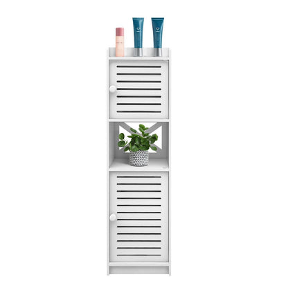 Schmaler Badezimmerschrank weiß 22x20x75cm