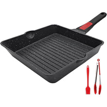 Grillpfanne 24x24 cm mit Abnehmbarer Griff, Antihaft