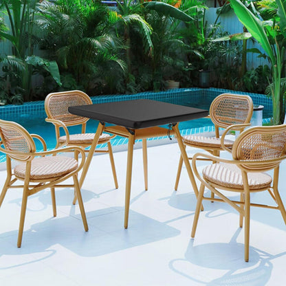 Gartentisch Abdeckung 140x140x15cm – Wasserdicht & UV-Schutz
