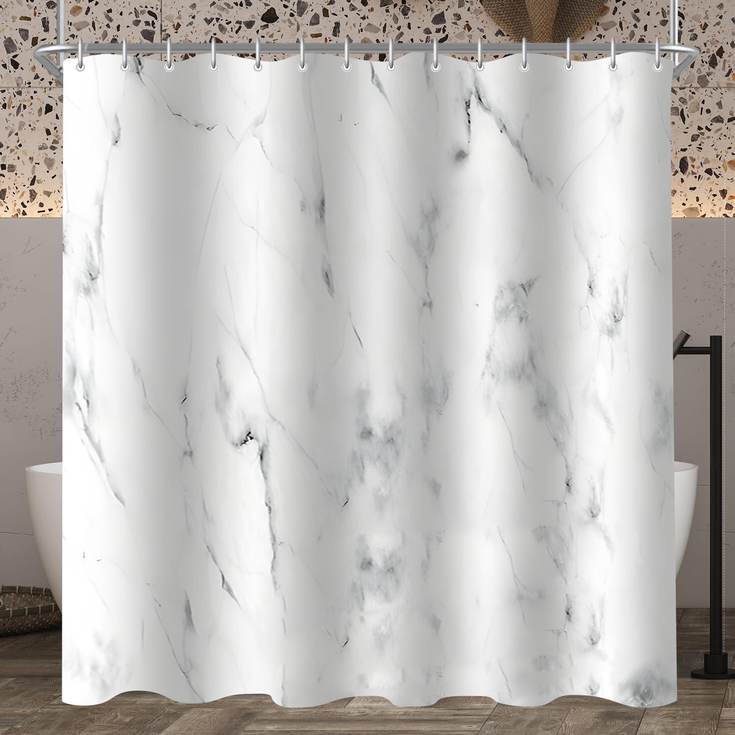 Duschvorhang Marmor 200x200cm Antischimmel Wasserdicht Textil