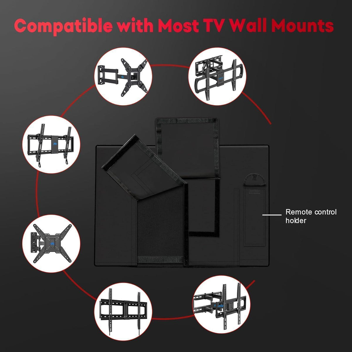 Outdoor TV Abdeckung 60-65 Zoll, Wasserdicht & UV-Schutz