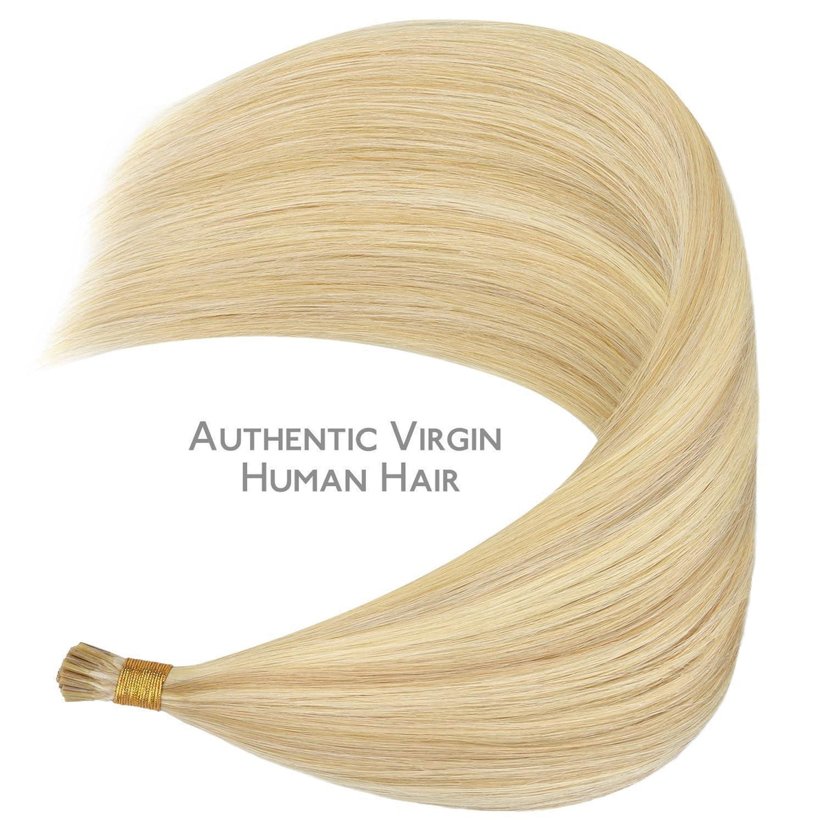 Echthaar Haarverlängerung I Tip Hellblond Highlights 55cm