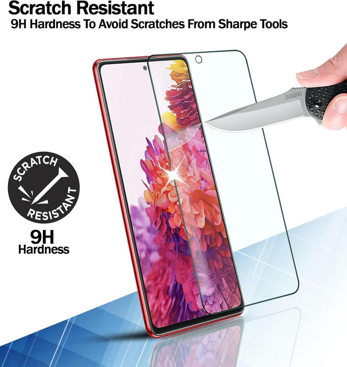 Panzerglas Displayschutz für Samsung Galaxy S20 FE 5G 3 Stück 0,33mm splittersicher blasenfrei