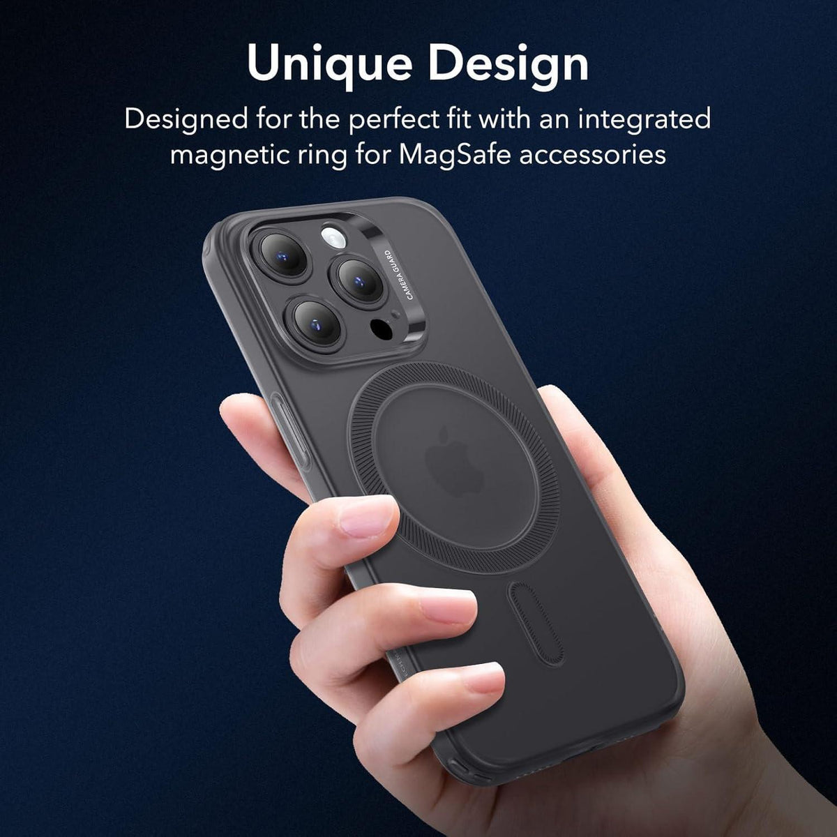 iPhone 15 Pro Max Hülle MagSafe Schwarz Dünn Stoßfest