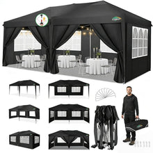 Faltpavillon 3x6m wasserdicht mit 6 Seitenwänden – Outdoor Zelt