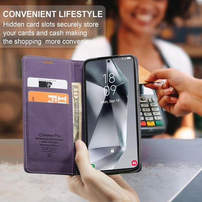 Handyhülle Samsung Galaxy S24 5G Leder Flip Case Magnet Standfunktion