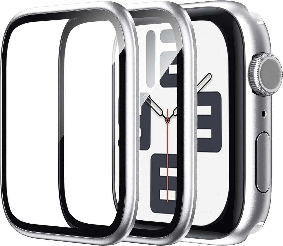 Displayschutzfolie Apple Watch 40mm Serie 9 8 7 Titanlegierung 9H Glas