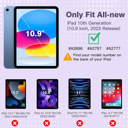 TiMOVO iPad 10.9 2022 Hülle - Schlankes Smart Case Cover in