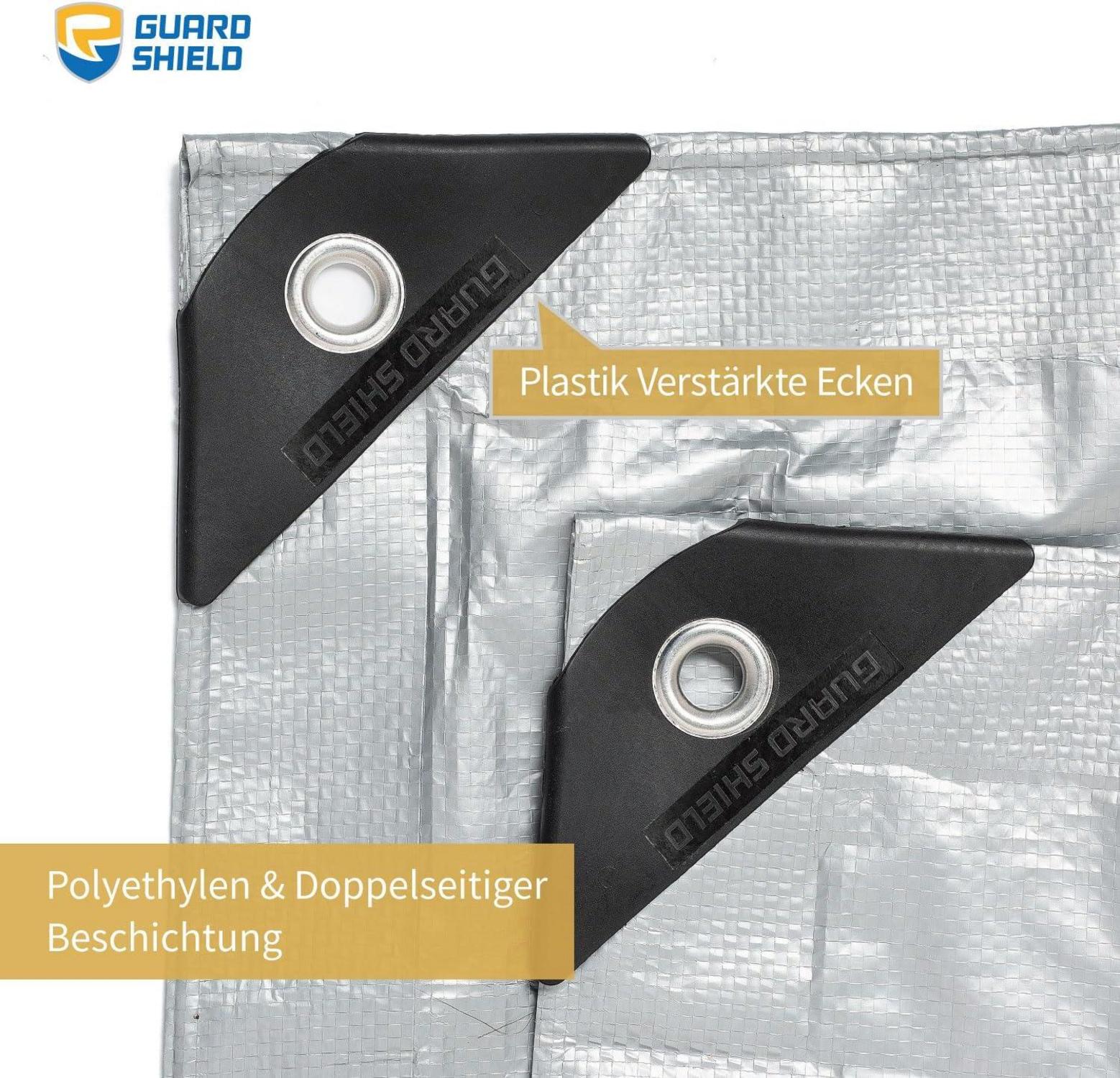 Schutzplane GUARD SHIELD Silber 4x4m Wasserdicht