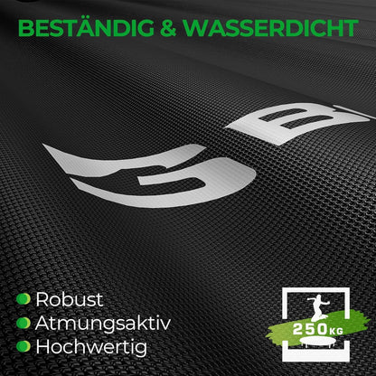 Fitness Trampolin Indoor Ø 122 cm mit T-Griff & Gummiseilen