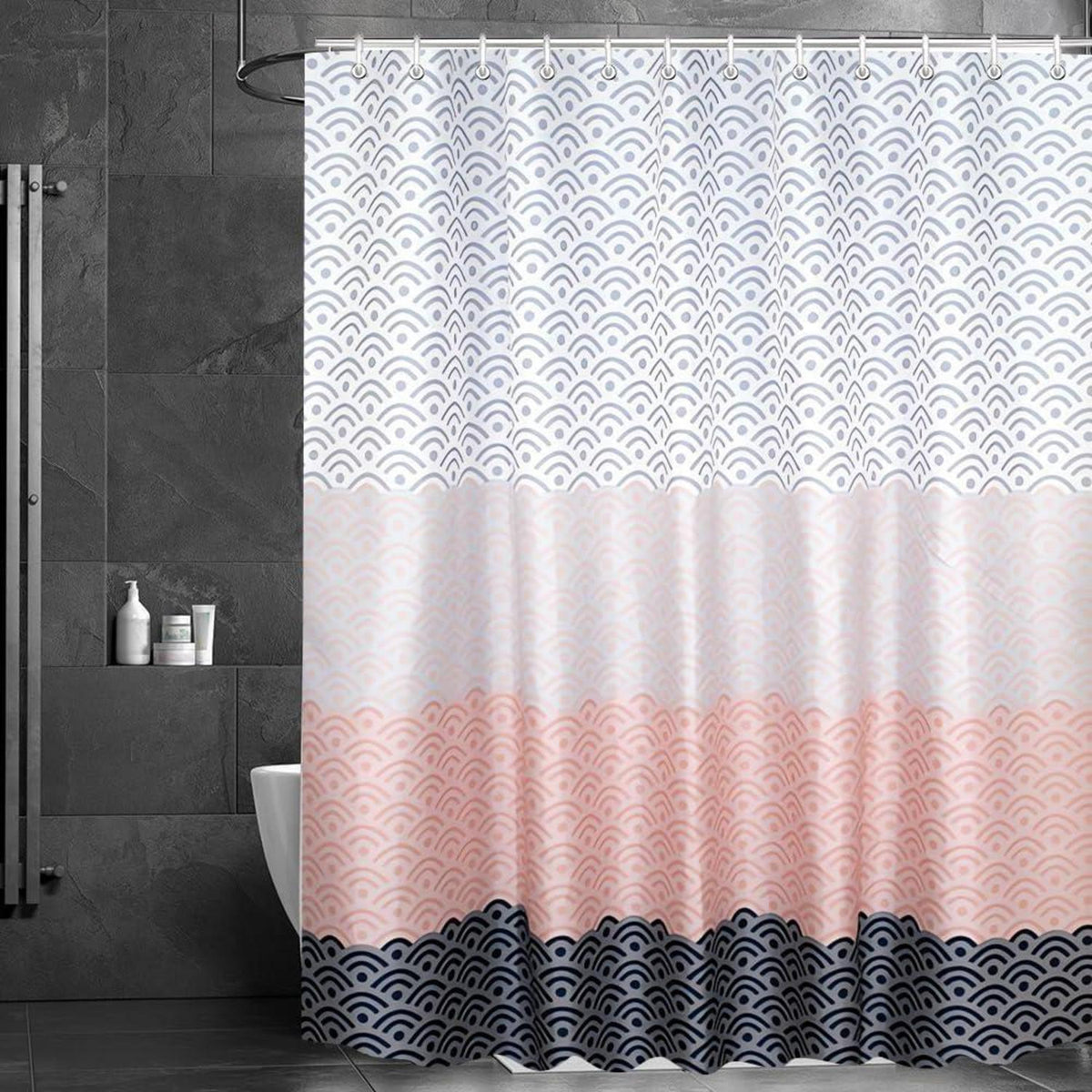 Duschvorhang Blume 100x200cm Wasserdicht Antischimmel Polyester