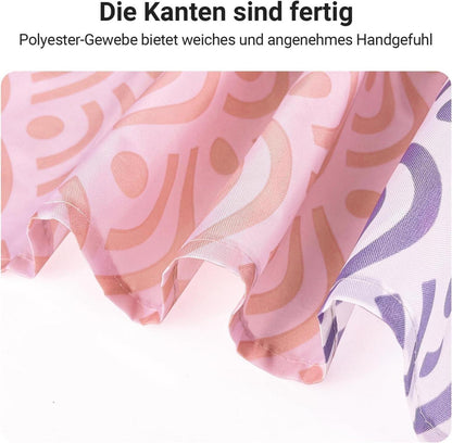 Duschvorhang Blume 100x180cm Antischimmel Textil Wasserdicht inkl. 6