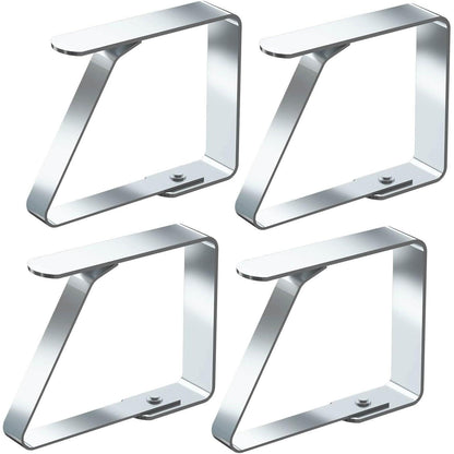Große Tischtuchklammern Edelstahl für 3-5 cm Tischplatten (4 Stück)