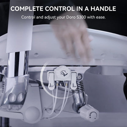 Ergonomischer Bürostuhl mit 6D-Armlehnen und Lendenwirbelstütze (Weiß)