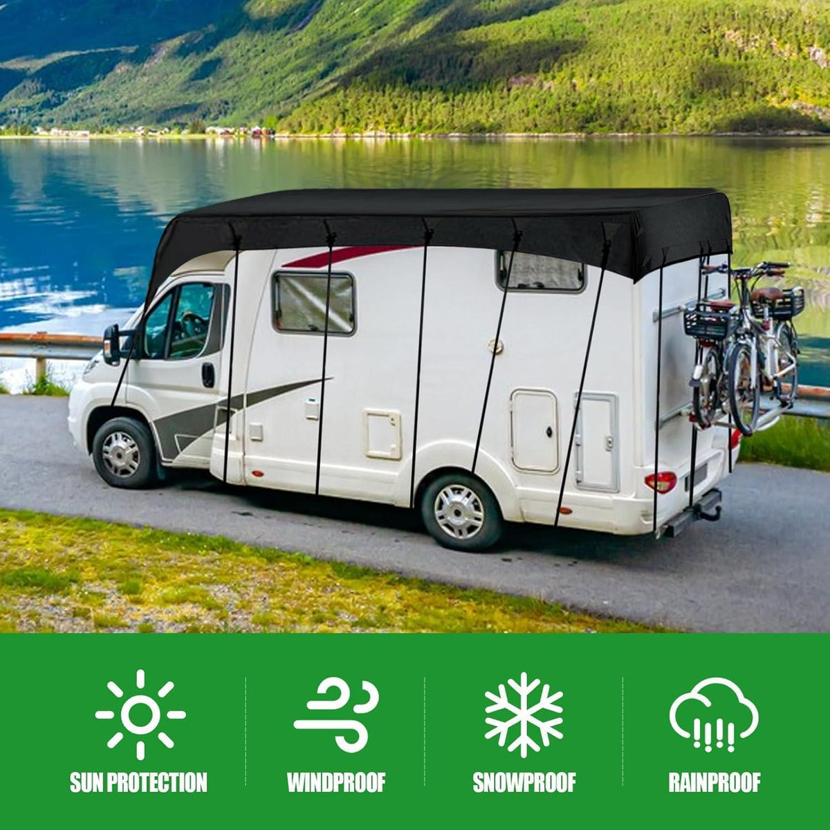 Wohnmobil Dachschutzhülle 5x3m – 210D Oxford Gewebe