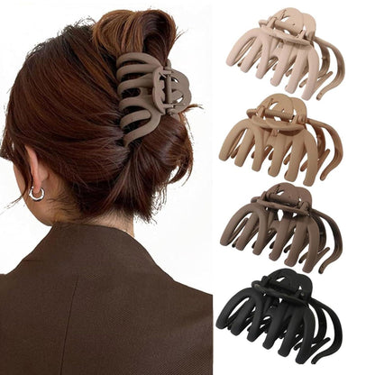 4er Set Große Oktopus Haarklammer, Damen Haarspangen Dickes Haar