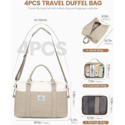 Damen Reisetasche mit Schuhfach Weekender Handgepäck