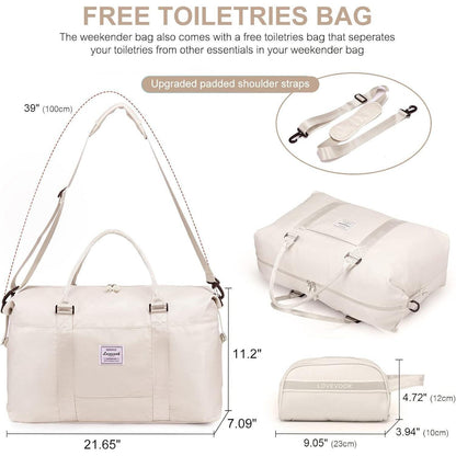 Damen Reisetasche Weekender Wasserdicht 30L Handgepäck