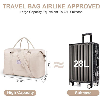 Damen Reisetasche Weekender Wasserdicht 30L Handgepäck