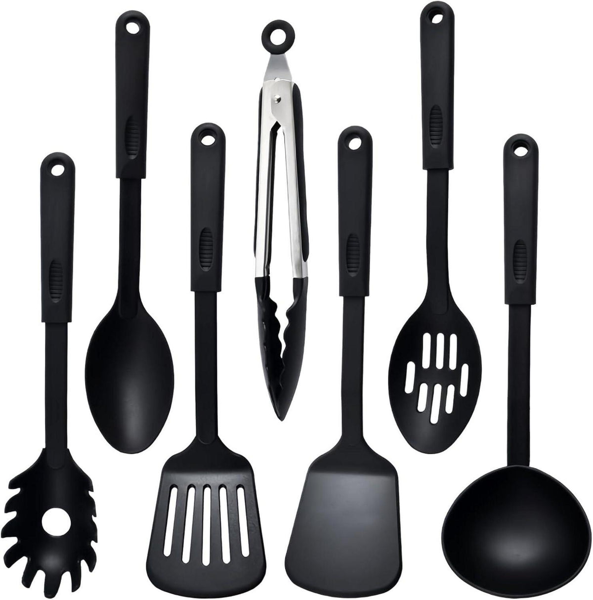 Küchenhelfer Set 7-teilig Nylon Spülmaschinenfest Schwarz