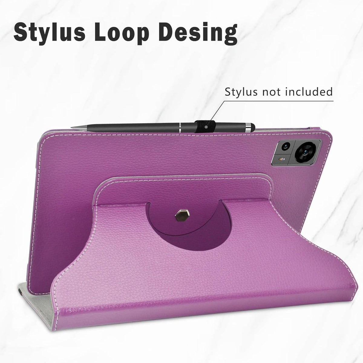 TECLAST T60 Tablet 12 Zoll 2023 Violett Rotierende Standfunktion Case