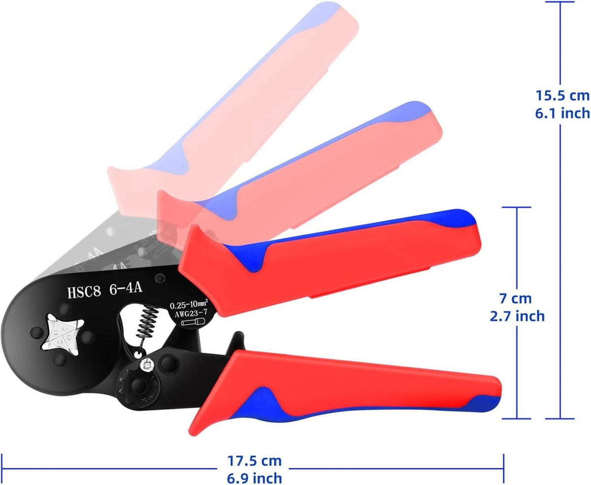 Daakro Aderendhülsen Crimpzangensatz 1800 Stück 0,25-10 mm² Ratschenzange