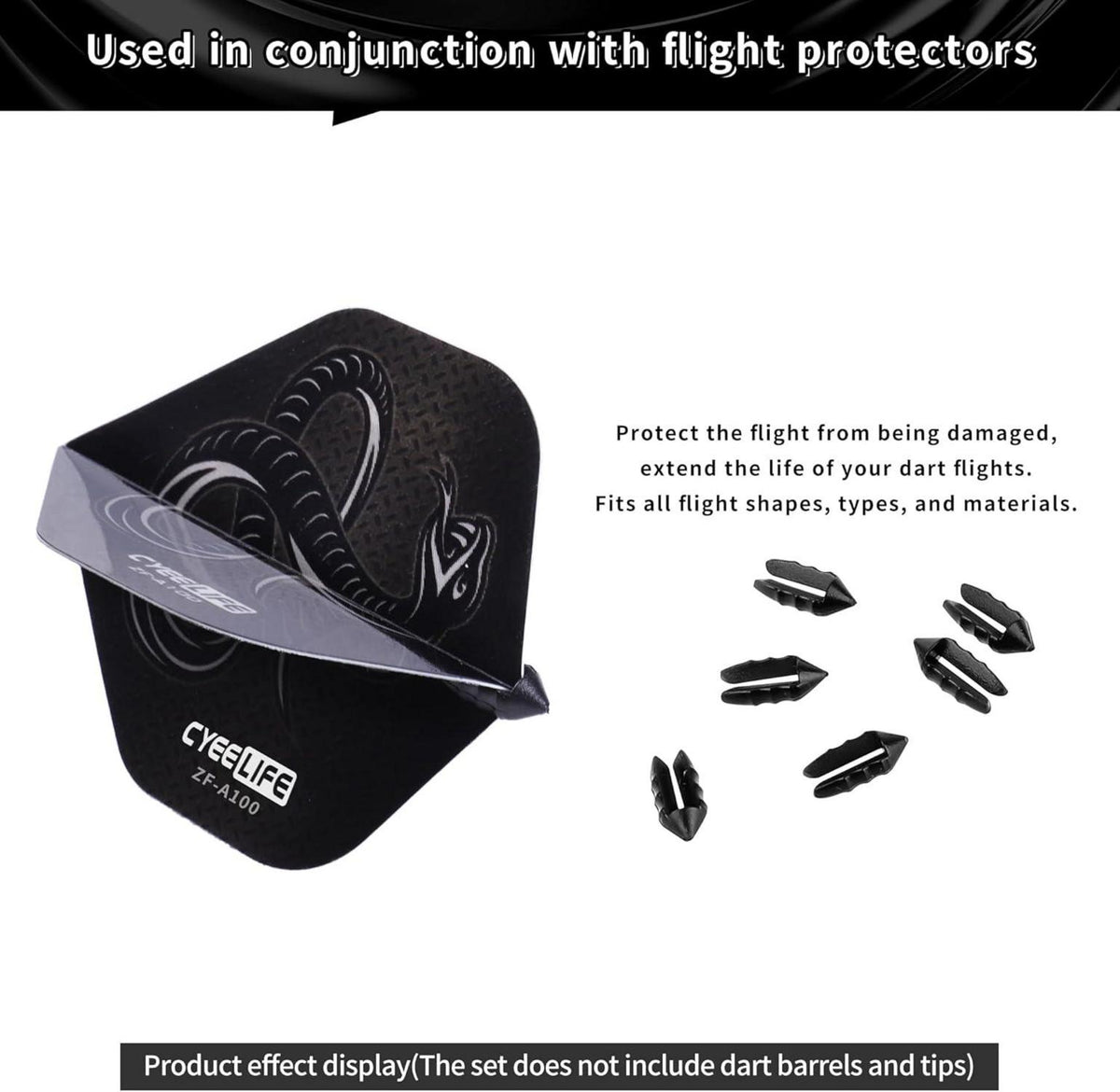CyeeLife 105 Stück PET Standard Flights für Darts, perfekte für Soft und Steel Tip Dartpfeile