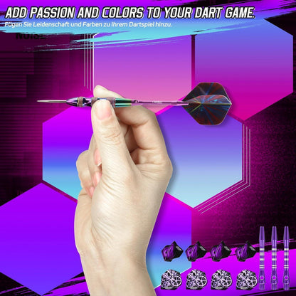 CyeeLife Dartpfeile Set 22g Profi Steeldarts Aluminium