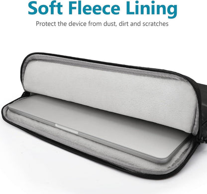 TECOOL Puffy 15.6 Zoll Laptoptasche Schutzhülle für Lenovo HP Acer Dell Asus Chromebook, Schwarz