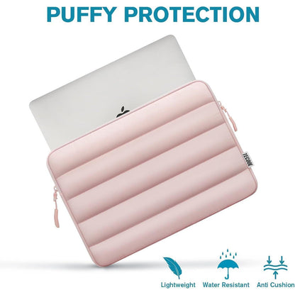 Gepolsterte Laptoptasche 15,6 Zoll, Rosa, Spritzfest
