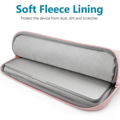 Gepolsterte Laptoptasche 15,6 Zoll, Rosa, Spritzfest