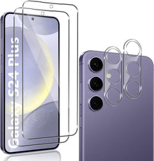 2x QULLOO Panzerglas für Samsung Galaxy S24 Plus Display & Kamera