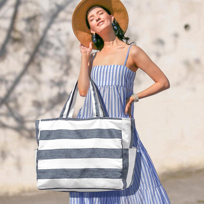 Große Strandtasche Damen wasserfest mit viel Stauraum