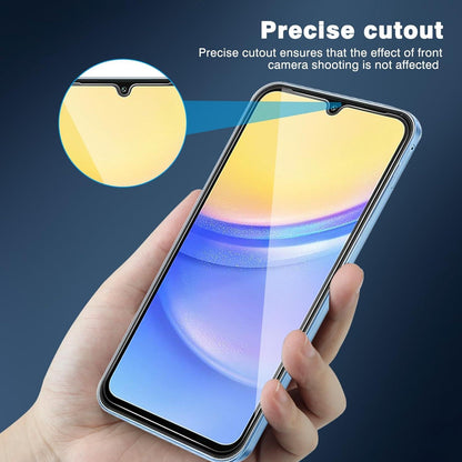Panzer Schutz Glas Samsung Galaxy A15 5G/4G 3er Pack 9H HD-Klar