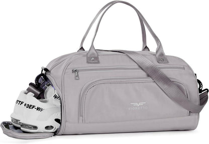 Sporttasche Reisetasche Schuhfach Nassfach 30L Grau Fitness & Reisen