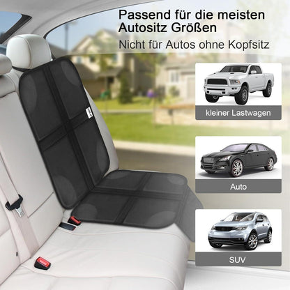 Kindersitzunterlage ISOFIX mit Anti-Rutsch Funktion Schwarz