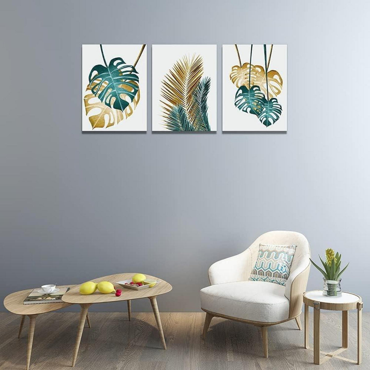 MHARTK66 Pflanzen Bilder Wandbilder Wohnzimmer 50CM*70CM 3er Set