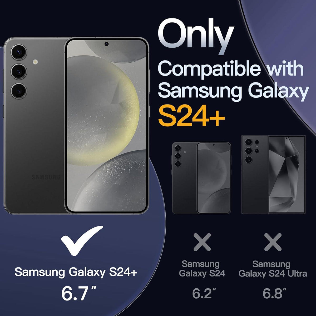 Samsung Galaxy S24+ Hülle 5-in-1 Set Glas Schutzfolie