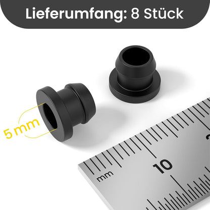 8 Stück Topfträgergummis für Wohnmobil-Kochfeld mit 5mm Stäben - Hitzebeständiges Silikon-Zubehör