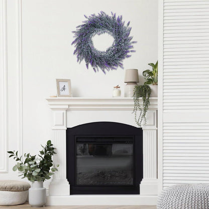 Lavendelkranz für Haustür 45cm künstlich Frühling Sommer UV Outdoor