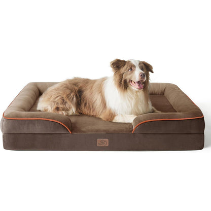 Orthopädisches Hundebett L 97x71 cm, braun