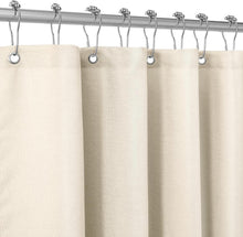 Duschvorhang Leinen Metallringe Wasserdicht Anti-Schimmel 182x214cm
