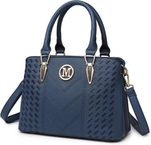 Handtasche Damen Mittelgroß PU-Leder Umhängetasche Schwarz