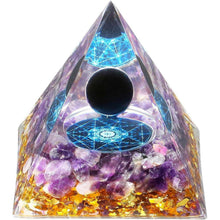 Heilkristall Pyramide Obsidian Amethyst 2.4 Zoll